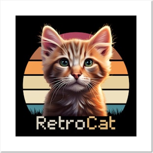 Retro Cat Posters and Art